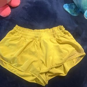 Lululemon hotty hot shorts yellow